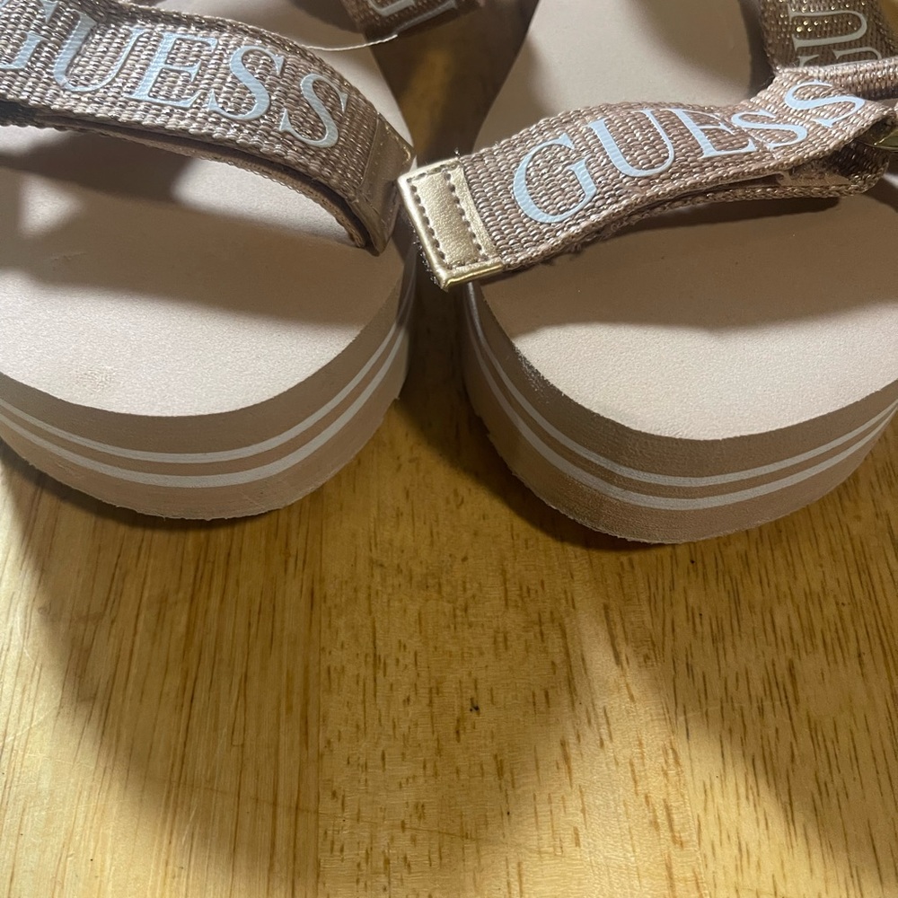 Guess rose gold Logo Strap Sandals - Picture 3 of 4